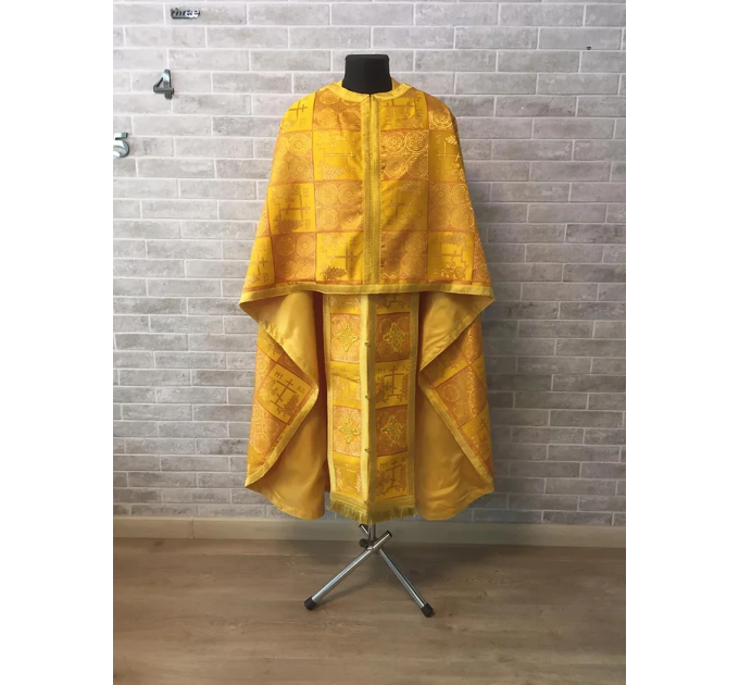 Greek vestments set in brocade - Calvary - Orthodox priest vestment set