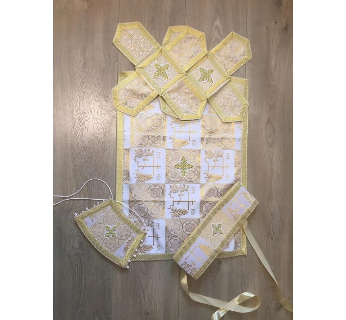 Greek vestments set in brocade - Calvary - Orthodox priest vestment set