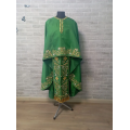 New green vestment with machine embroidery - Priest vestment clothes