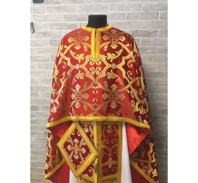 Priest vestments set in Greek style - Orthodox church garment - Priest phelon