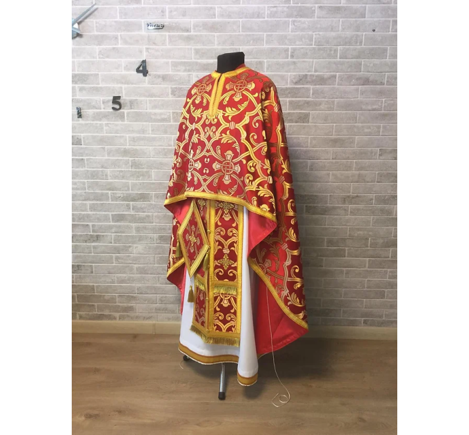 Priest vestments set in Greek style - Orthodox church garment - Priest phelon
