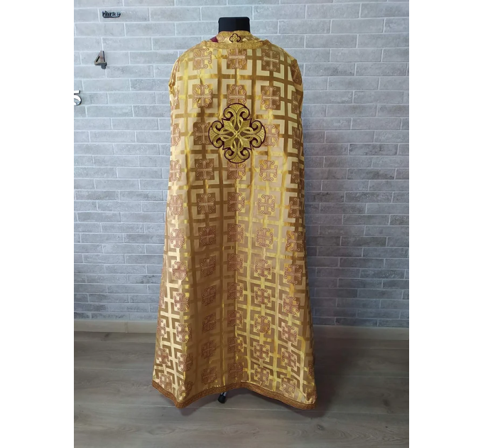 Greek vestment in greek brocade - Priest vestment - Liturgical costume