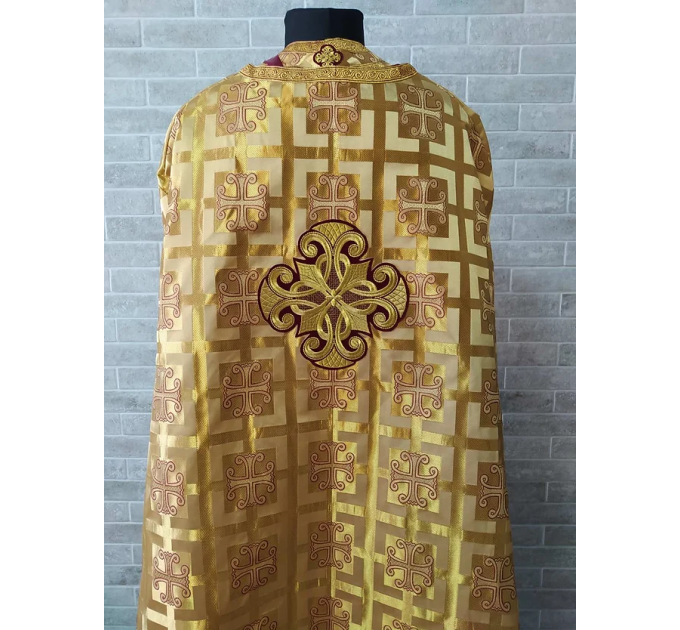 Greek vestment in greek brocade - Priest vestment - Liturgical costume