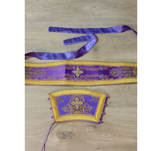 Greek brocade vestment - Priest robe - Orthodox liturgical Lent vestments