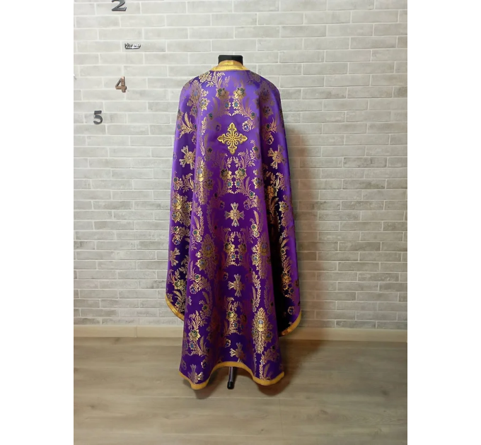 Greek brocade vestment - Priest robe - Orthodox liturgical Lent vestments