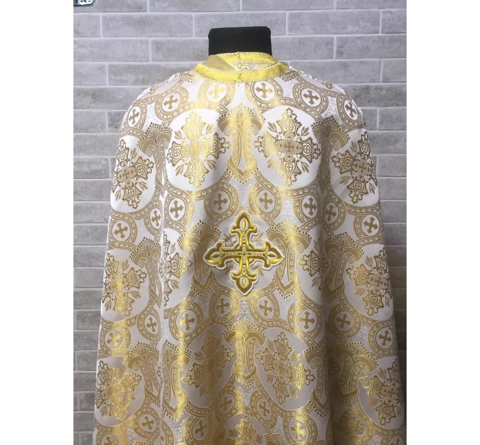 Priest vestment in Greek brocade - Liturgical orthodox costume - Phelon - Robe