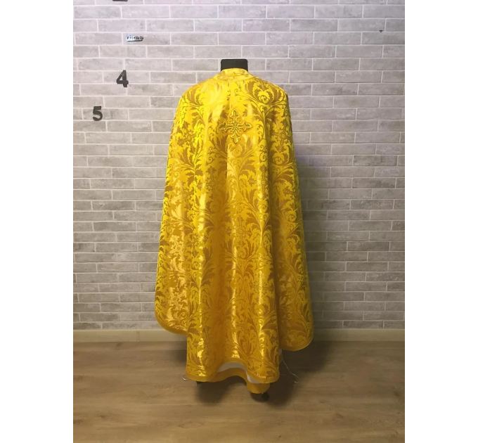 Greek light vestment in brocade - Priest liturgical vestment for orthodoxy