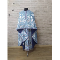 Greek light vestment in brocade - Priest liturgical vestment for orthodoxy