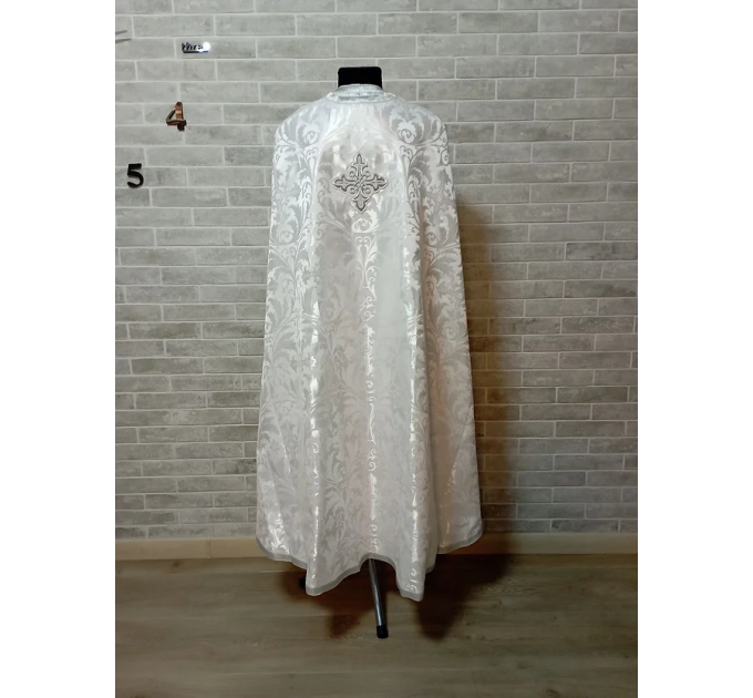 Greek light vestment in brocade - Priest liturgical vestment for orthodoxy