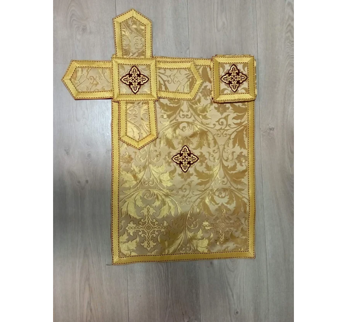 Greek light vestment in brocade - Priest liturgical vestment for orthodoxy