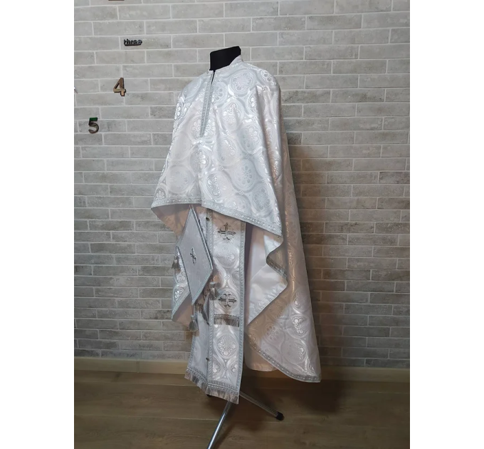 Greek style vestment in brocade - Priest vestment - Liturgical costume for pries