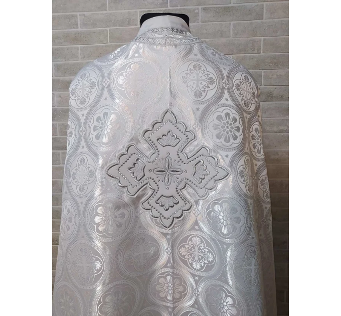 Greek style vestment in brocade - Priest vestment - Liturgical costume for pries