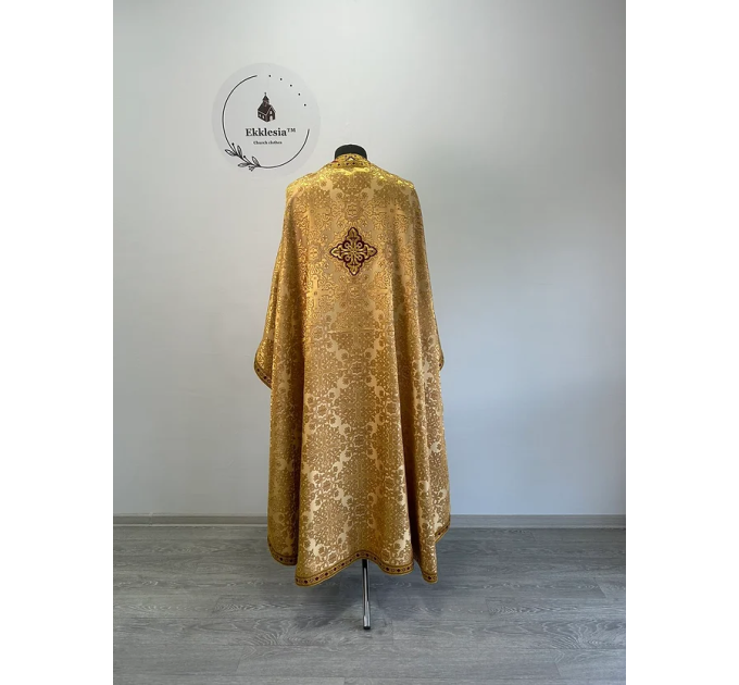 Greek vestment in brocade - Priest liturgical vestment for orthodox priest