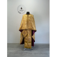 Greek vestment in brocade - Priest liturgical vestment for orthodox priest