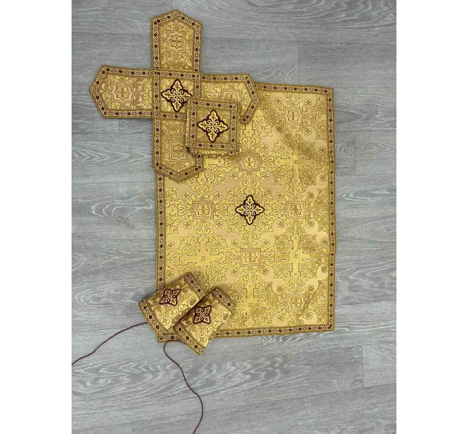 Greek vestment in brocade - Priest liturgical vestment for orthodox priest