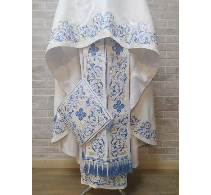 New Greek vestment with machine embroidery - Priest vestment -Clothes for priest