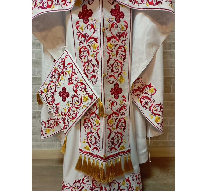 New Greek vestment with machine embroidery - Priest vestment -Clothes for priest
