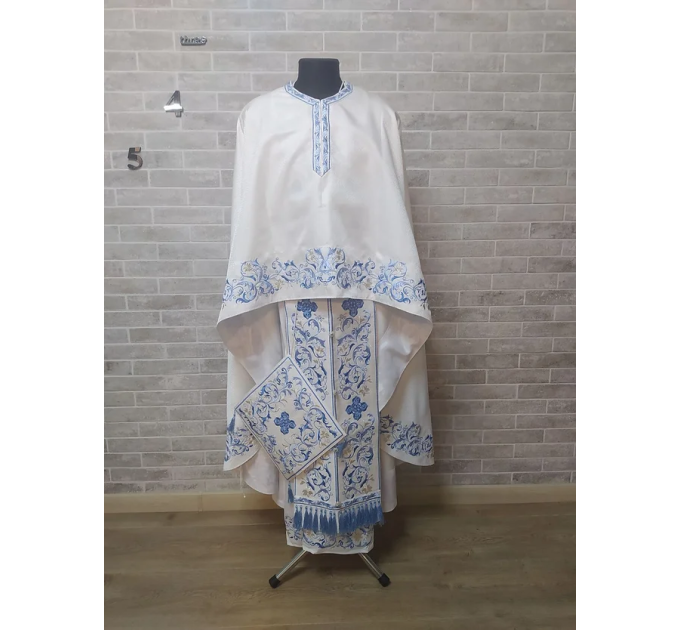 New Greek vestment with machine embroidery - Priest vestment -Clothes for priest