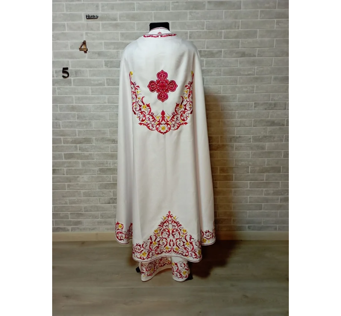 New Greek vestment with machine embroidery - Priest vestment -Clothes for priest