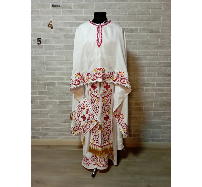 New Greek vestment with machine embroidery - Priest vestment -Clothes for priest