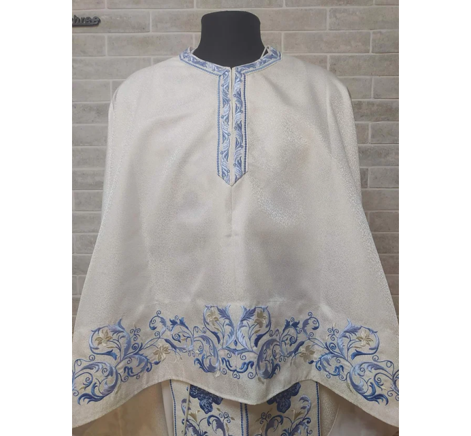 New Greek vestment with machine embroidery - Priest vestment -Clothes for priest
