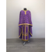 Violet Greek style vestment in brocade - Priest vestment - Liturgical clothes