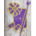 Violet Greek style vestment in brocade - Priest vestment - Liturgical clothes
