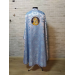 Light blue vestment with the icon - Greek vestment in brocade - Priest vestment