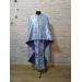 Light blue vestment with the icon - Greek vestment in brocade - Priest vestment