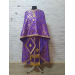Violet Greek style vestment in Greek brocade - Priest vestment Liturgical cloth