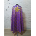 Violet Greek style vestment in Greek brocade - Priest vestment Liturgical cloth