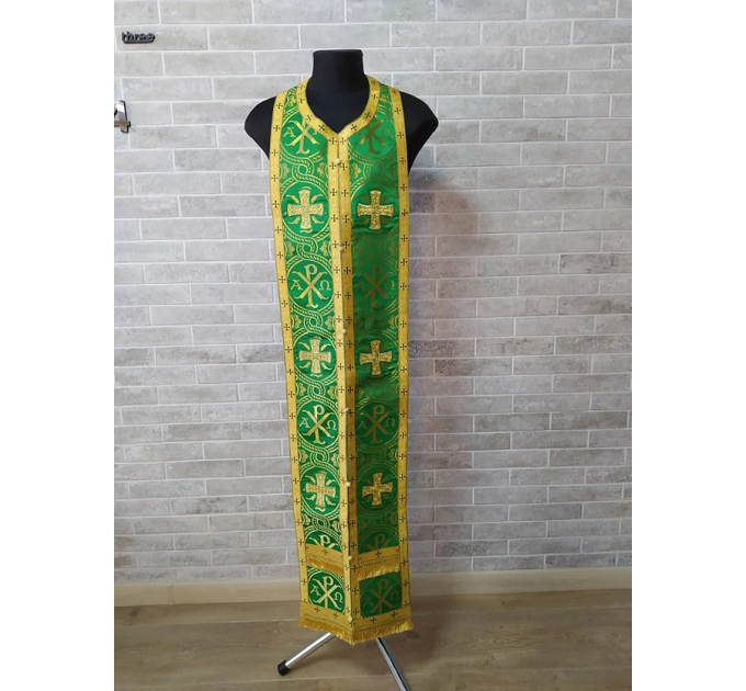 Chi-rho phelonion - Greek vestment in brocade - Priest vestment