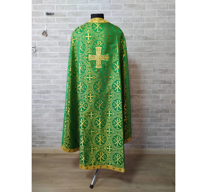 Chi-rho phelonion - Greek vestment in brocade - Priest vestment