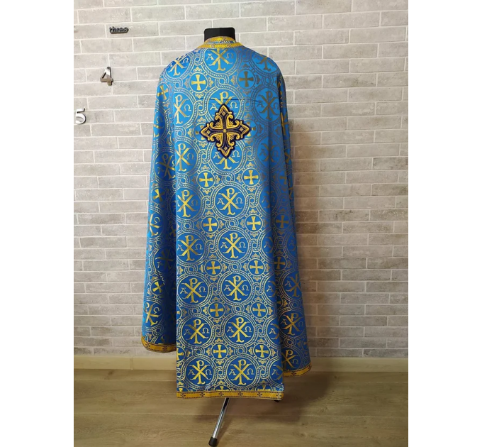 Chi-rho phelonion - Greek vestment in brocade - Priest vestment