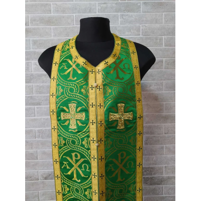 Chi-rho phelonion - Greek vestment in brocade - Priest vestment