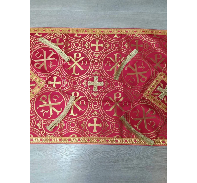 Chi-rho phelonion - Greek vestment in brocade - Priest vestment