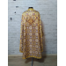 Greek vestment in gold metallic brocade - Priest metallic liturgical vestment