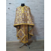 Greek vestment in gold metallic brocade - Priest metallic liturgical vestment