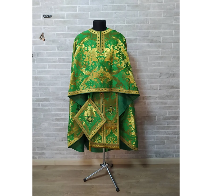 Greek vestment in brocade - Priest vestment - Liturgical costume for priest