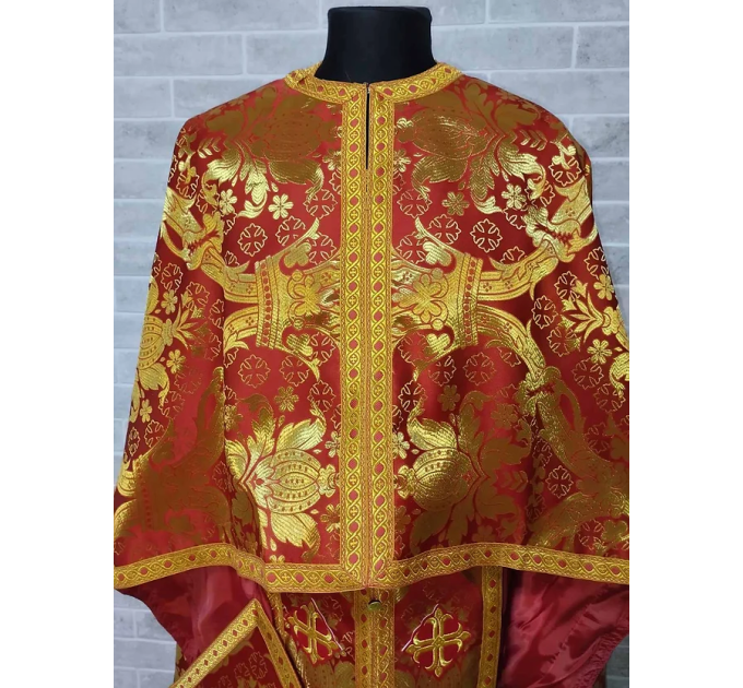 Greek vestment in brocade - Priest vestment - Liturgical costume for priest