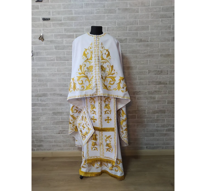 Greek vestment - Orthodox clothes - Priest embroidered liturgy clothes