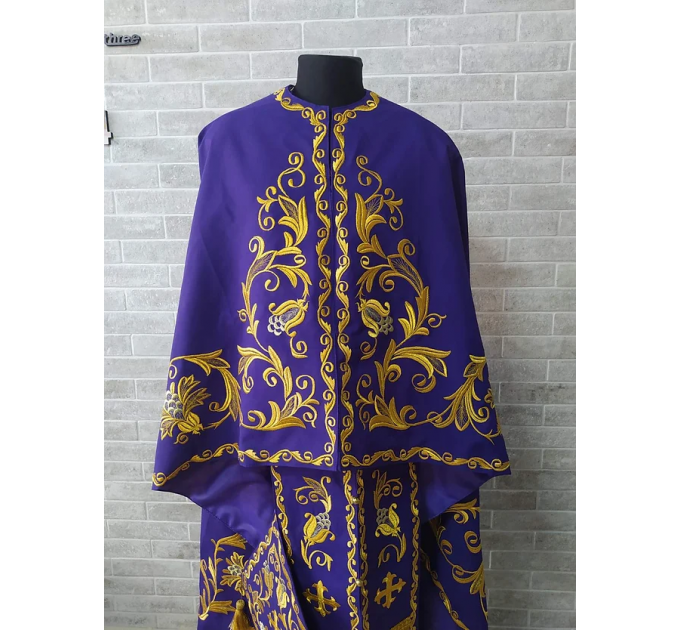 Greek vestment - Orthodox clothes - Priest embroidered liturgy clothes