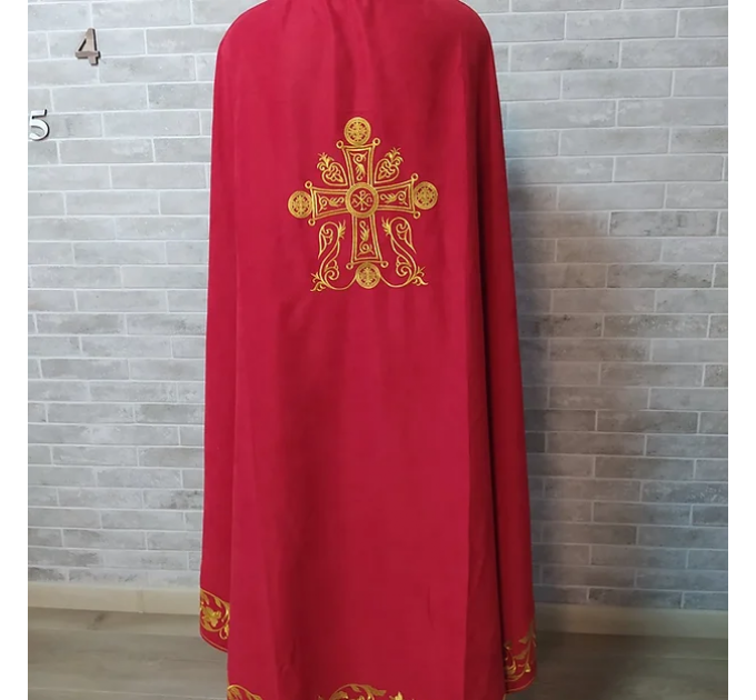 Greek vestment with machine embroidery- Priest vestment - Clothes for priests