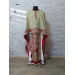 Summer Greek vestment with machine embroidery in linen-gabardine orthodox