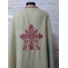 Summer Greek vestment with machine embroidery in linen-gabardine orthodox