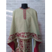 Summer Greek vestment with machine embroidery in linen-gabardine orthodox