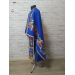 Blue Liturgical vestment in gabardine - Priest robe - Orthodox vestment - Priest