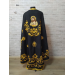 Dark embroidered Greek style vestment - Priest robe - Orthodox priest robe