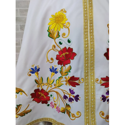 Embroidered Greek style vestment - Priest robe - Orthodox priest robe