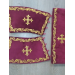 Dark red greek vestment - Orthodox clothes - Priest embroidered clothes